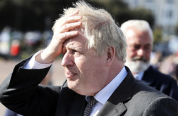 Boris Johnson är i blåsväder.